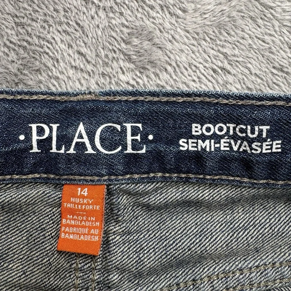 The Children's Place Girls Bootcut Jeans Size‎ 14 Regular Wash Blue Denim